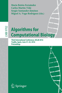 Algorithms for Computational Biology: Third International Conference, Alcob 2016, Trujillo, Spain, June 21-22, 2016, Proceedings