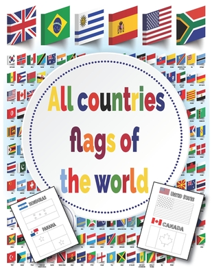 All Countries Flags of The World: Coloring Book - With color guides - Flags Around the world - Art, Oudra Luxury