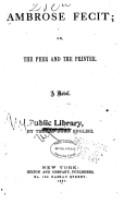 Ambrose Fecit, Or, the Peer and the Printer, a Novel