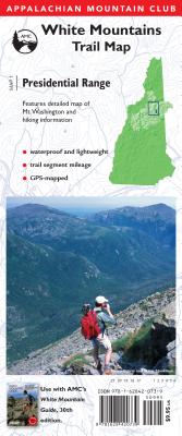 Amc Map: Presidential Range: White Mountains Trail Map - Appalachian Mountain Club Books