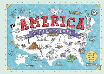 America State by State: Fifty Removable Placemats to Color - Graham, Holly