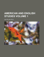 American and English Studies Volume 1