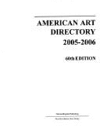 American Art Directory 2005-2006