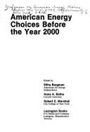 American Energy Choices Before the Year 2000