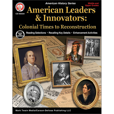 American Leaders & Innovators: Colonial Times to Reconstruction Workbook - Hicken, Victor