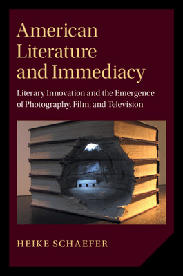 American Literature and Immediacy: Literary Innovation and the Emergence of Photography, Film, and Television - Schaefer, Heike