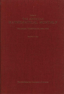 "American Mathematical Monthly": 1894-73, Index