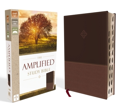 Amplified Study Bible, Imitation Leather, Brown, Indexed - Zondervan