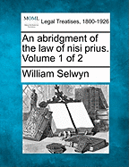 An abridgment of the law of nisi prius. Volume 1 of 2