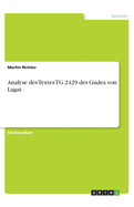 Analyse des Textes TG 2429 des Gudea von Lagas