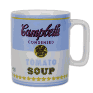 Andy Warhol Campbell's Soup Blue Mug