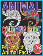 Animal Coloring Book: Animal Coloring Book For Kids. A Color, Discover, and Learn Coloring Book.