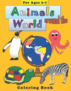Animals around the World: Coloring Book for Children