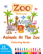 Animals At The Zoo Coloring Book