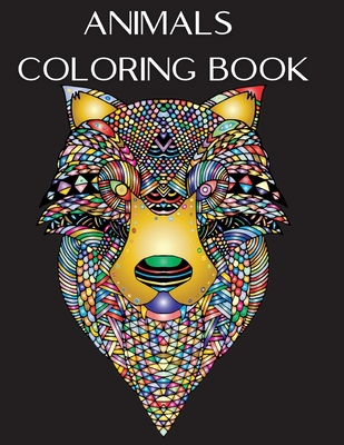 Animals Coloring Book: Stress Relieving Animals Designs for Seniors by ...