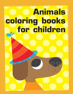 Animals coloring books for children: Super Cute Kawaii Coloring Pages for Teens