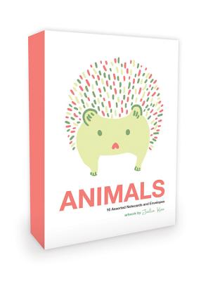 Animals Note Cards Artwork by Julia Kuo: 16 Assorted Note Cards and Envelopes - 