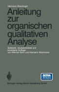 Anleitung Zur Organischen Qualitativen Analyse