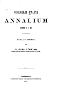 Annalium Libri I Et II