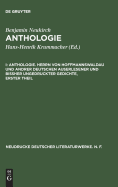 Anthologie, I, Anthologie. Herrn von Hoffmannswaldau und andrer Deutschen auserlesener und biher ungedruckter Gedichte, erster Theil