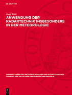 Anwendung Der Radartechnik Insbesondere  n Der Meteorologie