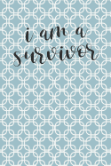 Anxiety Journal: Help Relieve Stress and Anxiety While You Work Through Solutions to Your Anxious Feelings with This Prompted Anxiety Journal, Workbook, and Goal Planner with a Blue Lattice Pattern Cover and I Am a Survivor Motivational Quote.