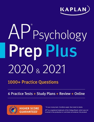 AP Psychology Prep Plus 2020 & 2021: 6 Practice Tests + Study Plans + Review + Online - Kaplan Test Prep