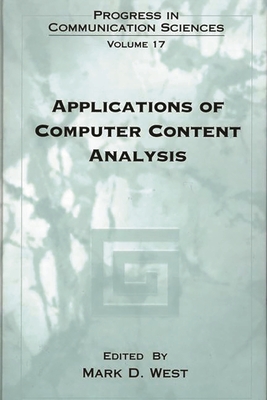 Applications of Computer Content Analysis - West, Mark D
