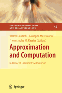 Approximation and Computation: In Honor of Gradimir V. Milovanovic