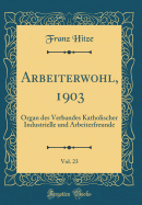 Arbeiterwohl, 1903, Vol. 23: Organ Des Verbandes Katholischer Industrielle Und Arbeiterfreunde (Classic Reprint)