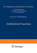 Arithmetical Functions - Chandrasekharan, Komaravolu