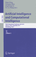 Artificial Intelligence and Computational Intelligence: Second International Conference, AICI 2011, Taiyuan, China, September 24-25, 2011, Proceedings, Part II