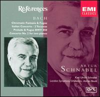 Artur Schnabel Plays Bach - Artur Schnabel (piano); Karl Ulrich Schnabel (piano); London Symphony Orchestra; Adrian Boult (conductor)