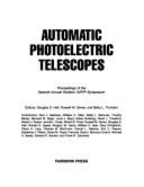 Automatic photoelectric telescopes : 7th Annual symposium : Papers. - Hall, Douglas S., and IAPPP