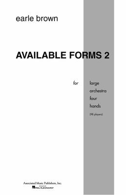 Available Forms 2: Full Score - Brown, Earle (Composer)