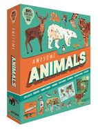 Awesome Animals-Big Ideas Learning Box-Explore the Amazing Animal Kingdom: Kit Includes Poster; Jigsaw; Game Cards and Much More!