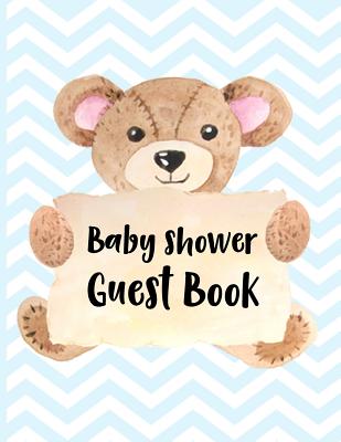 Baby Shower Guest Book: Keepsake for Parents - Guests Sign in and Write Specials Messages to Baby Boy & Parents - Bonus Gift Log Included - Designs, Hj
