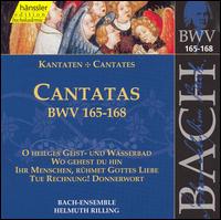 Bach: Cantatas, BWV 165-168 - Adalbert Kraus (tenor); Aldo Baldin (tenor); Alyce Rogers (alto); Arleen Augr (soprano); Helen Watts (alto);...