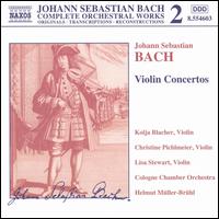 Bach: Violin Concertos - Christine Pichlmeir (violin); Kolja Blacher (violin); Lisa Stewart (violin); Cologne Chamber Orchestra;...
