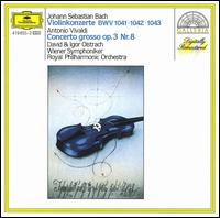Bach: Violinkonzerte BWV 1041, 1042, 1043; Vivaldi: Concerto Grosso Op. 3 Nr. 8 - David Oistrakh (violin); Georg Fischer (harpsichord); George Malcolm (harpsichord); Igor Oistrakh (violin)