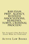 Bar Exam Prep: Agency, Business Associations, Remedies, Torts, Criminal Procedu: The Author's Own Bar Exam Essays Were All Published