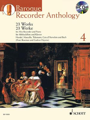 Baroque Recorder Anthology, Vol. 4: 23 Works for Alto Recorder and Piano with a CD of Performances and Backing Tracks - Hal Leonard Corp (Creator), and Heyens, Gudrun (Editor)