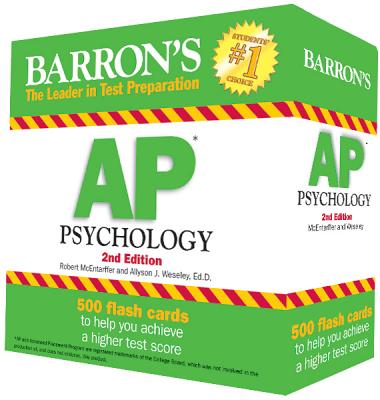 Barron's AP Psychology Flash Cards, 2nd Edition - McEntarffer, Robert, and Weseley, Allyson J