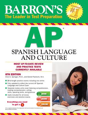 Barron's AP Spanish Language and Culture with MP3 CD - Springer, Alice G, PH.D., and Paolicchi, Daniel