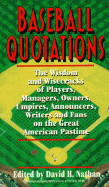 Baseball Quotations - Nathan, David H (Editor)