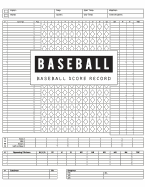Baseball Score Record: Baseball Game Record Keeper Book, Baseball Score, Baseball score card has many spaces on which to record, Size 8.5 x 11 Inch, 100 Pages