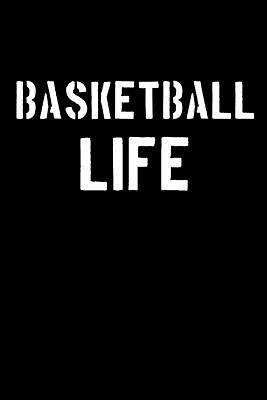 Baseketball Life: Blank Lined Journal College Rule Stencil Font - Sportslo Notebooks