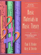 Basic Materials in Music Theory: A Programed Course - Harder, Paul O, Dr.
