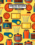 Basketball Isometric Graph Paper Notebook: Basketball Isometric Graph Paper Notebook Journal - 110 Pages - Large 8.5 x 11