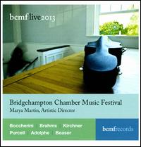 BCMF Live, 2013 - Ani Kavafian (violin); Aya Hamada (harpsichord); Ayano Kataoka (percussion); Beth Guterman (viola); Carol Oswald (oboe);...